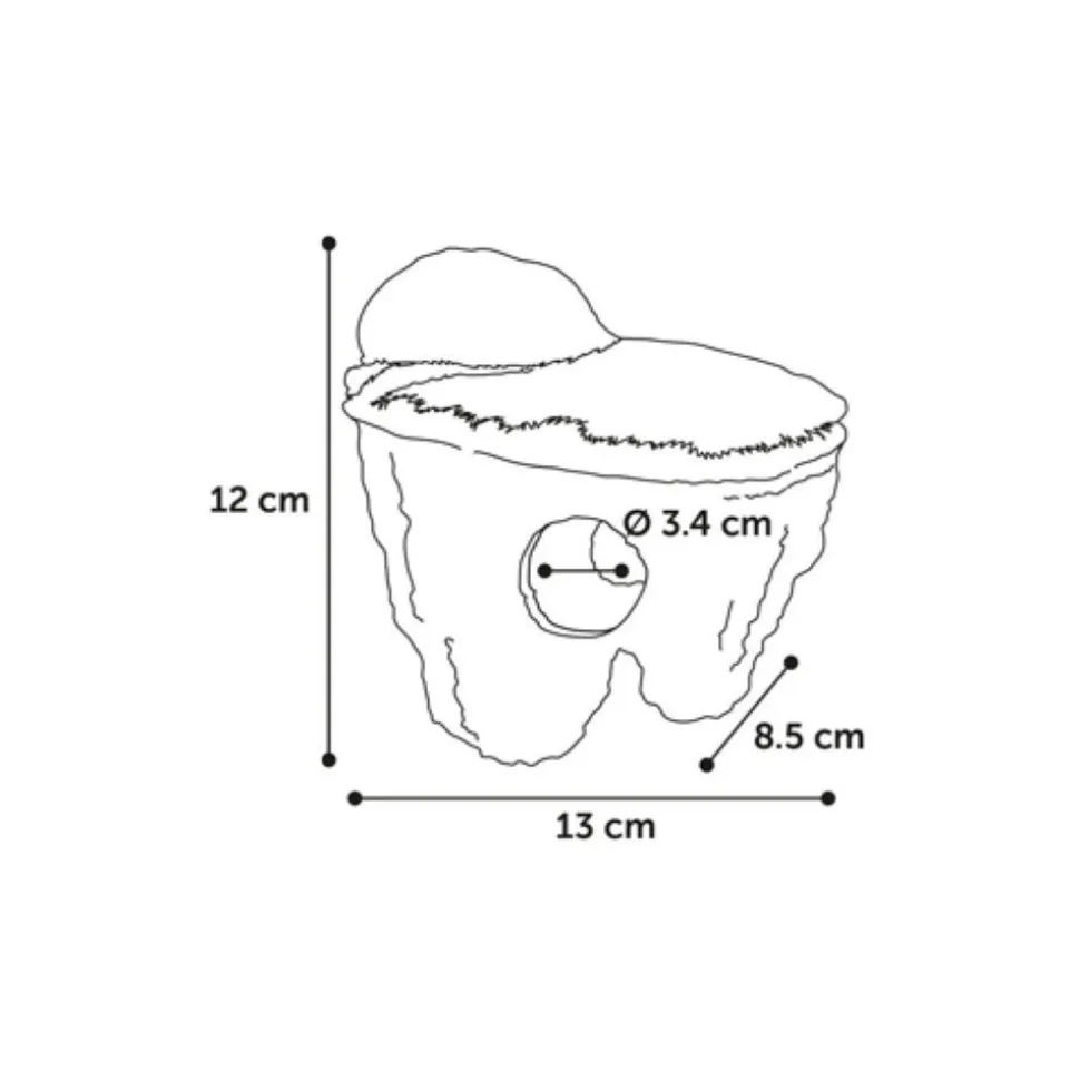 FLAMINGO - Rocher flottant s, taille 12 x 8,5 x 13 cm, décoration aquarium