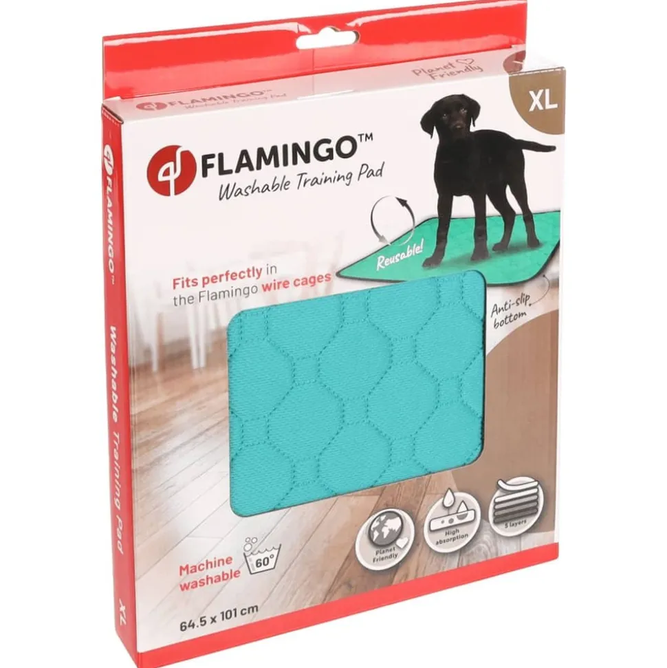 FLAMINGO - Tapis de dressage antidérapant lavable patsy xl vert