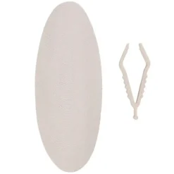 FLAMINGO - Un os de seiche blanc 15 cm avec support pour oiseaux