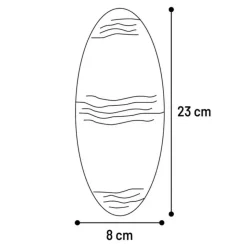 FLAMINGO - Un os de seiche blanc 23 cm avec support pour oiseaux