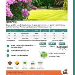 FLORIVERT - Semences gazon terra extrême 5 kg, faible besoin en eau et bel aspect - florivert 1206457