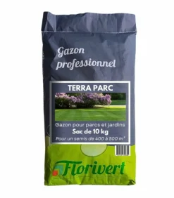 FLORIVERT - Semis pour gazon terra parc 10 kg, pour un gazon fin et facile à établir - florivert 1201803
