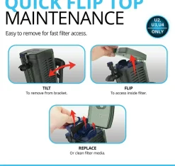 FLUVAL - Filtre intérieur aquarium u2 aquarium 110 litres