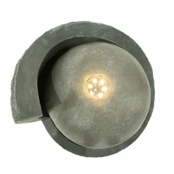 Fontaine de jardin zen cascade avec éclairage led blanc chaud & brosse à nettoyage