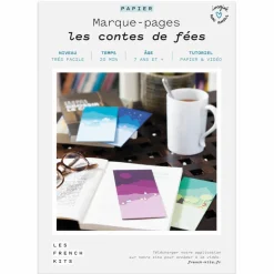 FRENCH KITS - Coffret diy papier - 4 marque-pages - contes de fées
