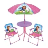 FUN HOUSE - Mobilier de jardin - fun house - salon de jardin gabby et la maison magique table 46 x 46 cm 2 chaises pliantes parasol 125 x 10