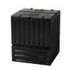 GARANTIA - Composteur : noir, 600l, 80x80xh.95cm