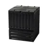 GARANTIA - Composteur : noir, 400l, 70x70xh.83cm