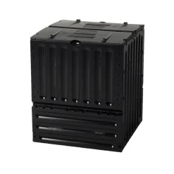 GARANTIA - Composteur : noir, 400l, 70x70xh.83cm