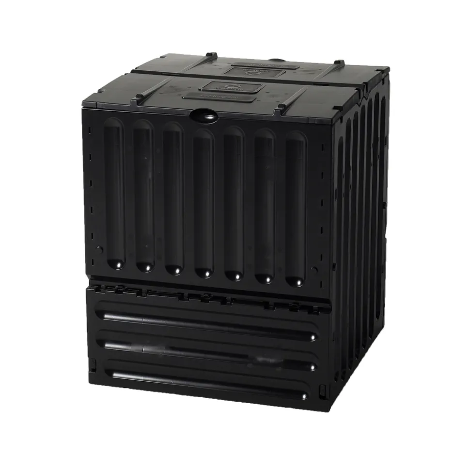 GARANTIA - Composteur : noir, 400l, 70x70xh.83cm