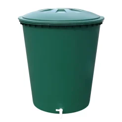 GARANTIA - Cuve cylindrique complète avec couvercle et robinet : verte, 510L