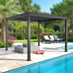 GECKO JARDIN - Pergola bioclimatique 3x3 m isis