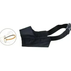 GLORIA - Muselière noir nylon taille 4 (21.5 cm)