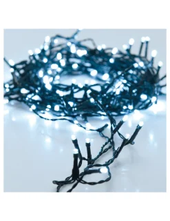 GÉNÉRIQUE - Guirlande à piles câble vert 24 leds blanch froid ip44 multif. 2,30m