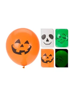 GÉNÉRIQUE - Pack 3 ballons halloween avec led.