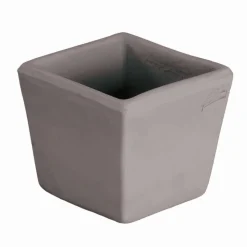 GOICOECHEA - Carré Lisse en terre cuite grise L. 12 x l. 12cm