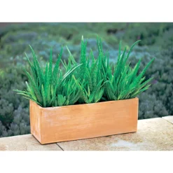 GOICOECHEA - Jardinière contemporaine en terre cuite - 40x17x16cm