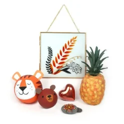 GRAINE CRÉATIVE - 5 galets à peindre - gris foncé