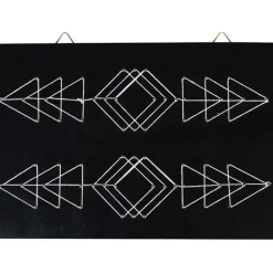 GRAINE CRÉATIVE - Coffret string art - tableau noir flèches déco art filaire 30 x 22 cm