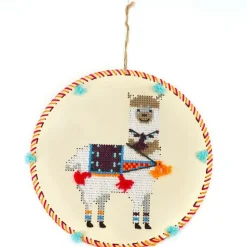 GRAINE CRÉATIVE - Coffret suspension en bois à broder - lama