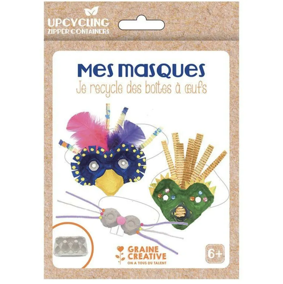 GRAINE CRÉATIVE - Je transforme ma boîte d'oeufs - coffret diy