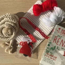 GRAINE CRÉATIVE - Kit faire son macramé avec suspension cercle en bambou - 70 x 26 cm