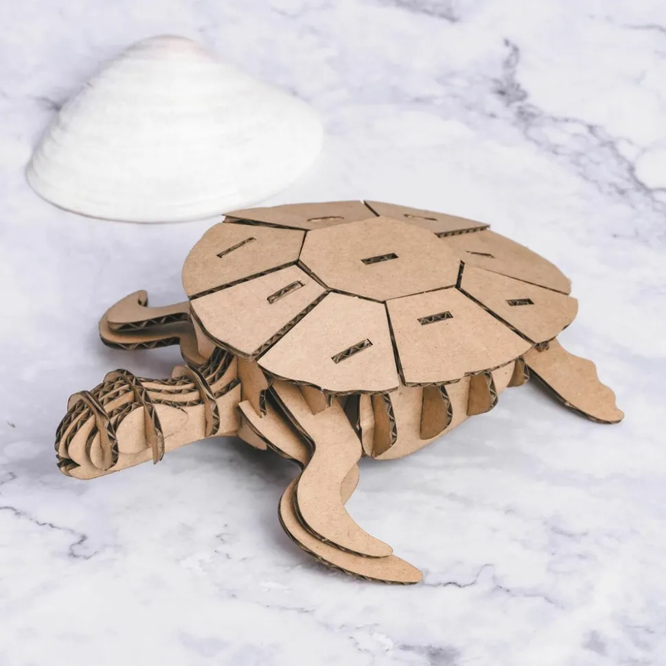 GRAINE CRÉATIVE - Maquette tortue 3d en carton à monter soi-même