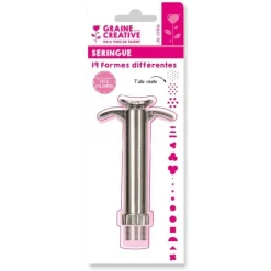 GRAINE CRÉATIVE - Seringue à piston pour pâte polymère