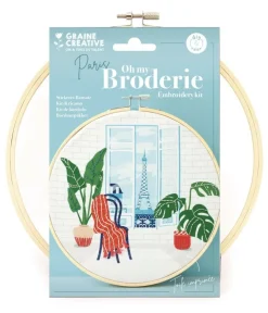 GRAINE CREATIVE - Kit broderie partielle paris 20cm