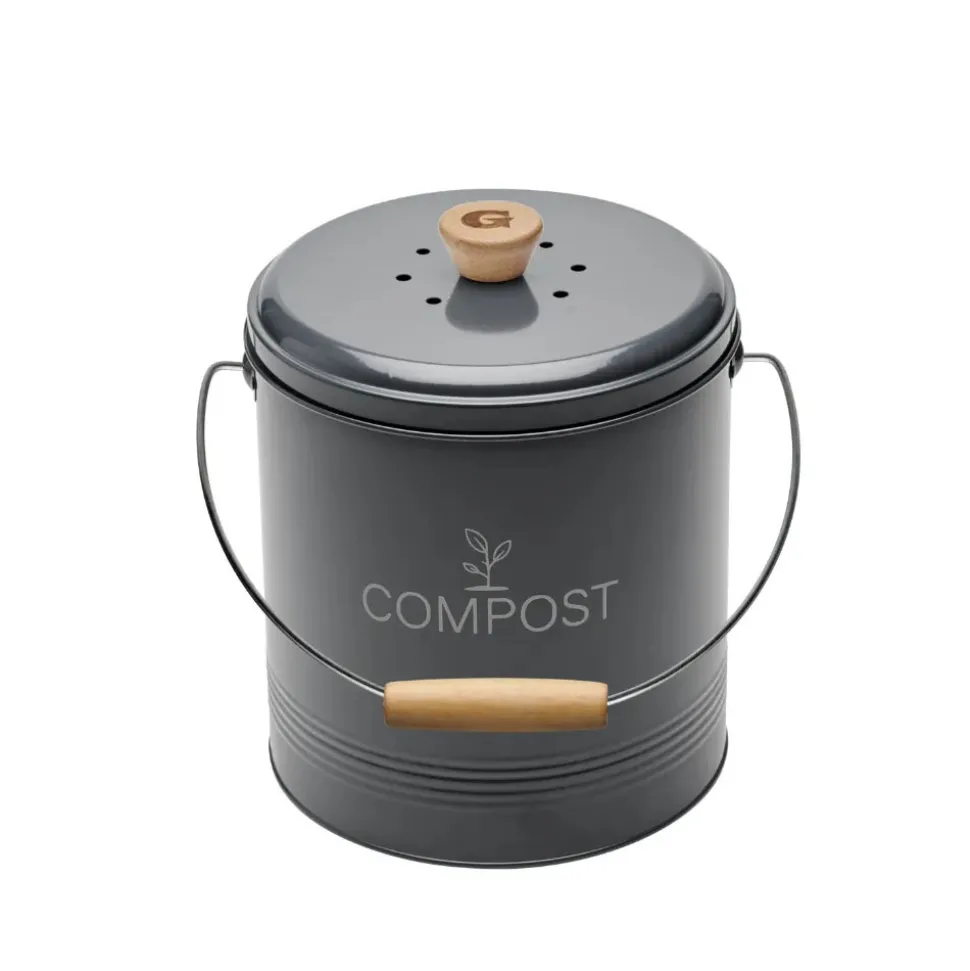 GUILLOUARD - Guillouard seau à compost rond 4.5l gris - 040605