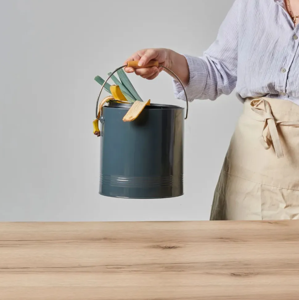 GUILLOUARD - Guillouard seau à compost rond 4.5l gris - 040605