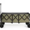 GUTENT - Chariot extensible pliable 100kg, roues tout-terrain, 300l, vert armée