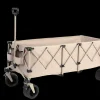 GUTENT - Chariot extensible pliable 100kg, roues tout-terrain, 300l, beige