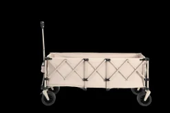 GUTENT - Chariot extensible pliable 100kg, roues tout-terrain, 300l, beige
