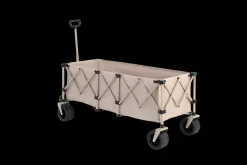 GUTENT - Chariot extensible pliable 100kg, roues tout-terrain, 300l, beige