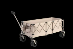 GUTENT - Chariot extensible pliable 100kg, roues tout-terrain, 300l, beige
