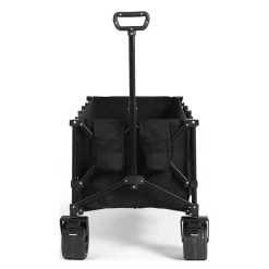 GUTENT - Chariot extensible pliable 100kg, roues tout-terrain, 300l, noir