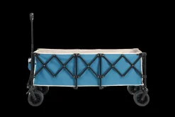 GUTENT - Chariot extensible pliable 100kg, roues tout-terrain, 300l, bleu