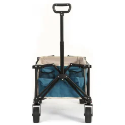 GUTENT - Chariot pliable jardin, roues tout-terrain, poignée réglable, bleu