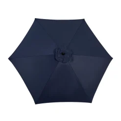GUTENT - Parasol à manivelle,grand parapluie double face pour l'extérieur,bleu marine