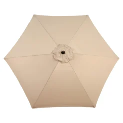 GUTENT - Parasol à manivelle,grand parapluie double face pour l'extérieur,kaki