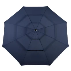 GUTENT - Parasol à manivelle,parasol extérieur double face rectangulaire grand,bleu marine