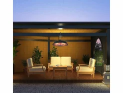 HABITAT ET JARDIN - Chauffage électrique suspendu - 1500w - noir