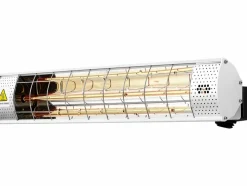 HABITAT ET JARDIN - Chauffage de terrasse infrarouge - 2000w - argenté