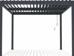 HABITAT ET JARDIN - Pergola bioclimatique en aluminium "windsor" - 3 x 4 m - anthracite