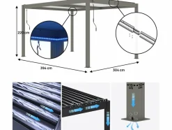 HABITAT ET JARDIN - Pergola bioclimatique 