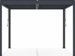 HABITAT ET JARDIN - Pergola bioclimatique en aluminium "windsor" - 3 x 3 m - anthracite