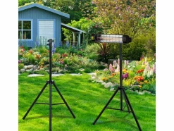 HABITAT ET JARDIN - Trépied pour radiateur électrique - 1.1-1.8 m - noir