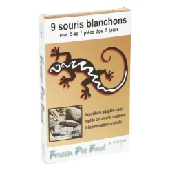 HAEGEL - Souris blanchons 5 jours, 5-6 gr (9 pièces)