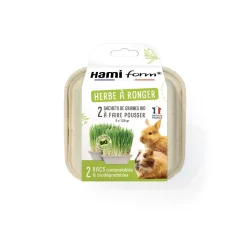HAMI FORM - Herbe à ronger, pour lapin et cochon d'Inde - 2x125g